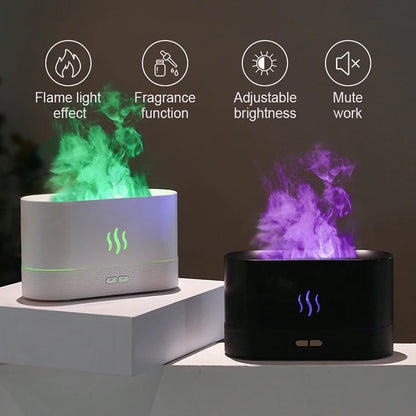 Aroma Diffuser Humidifier –  Flame Light