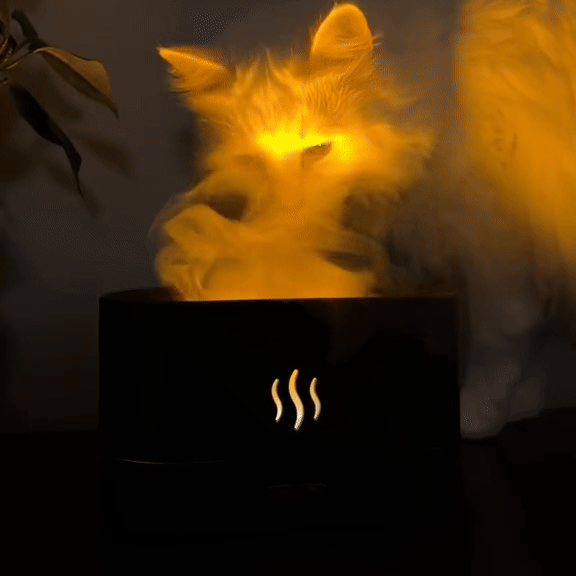 Aroma Diffuser Humidifier –  Flame Light